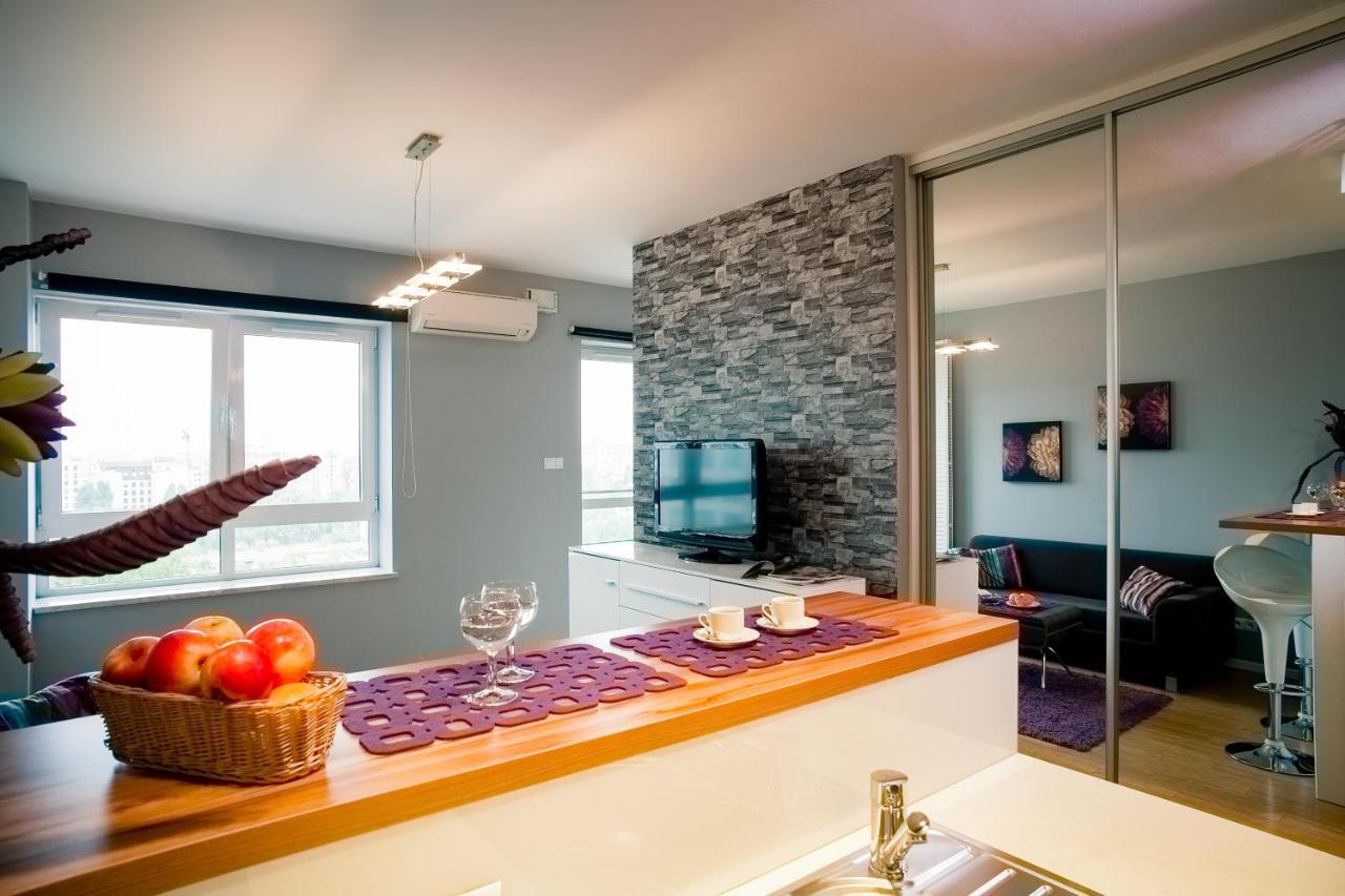 Platinum Towers Luxury Apartments Warschau Exterior foto